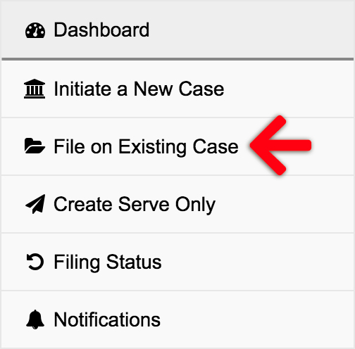 File on an Existing Case