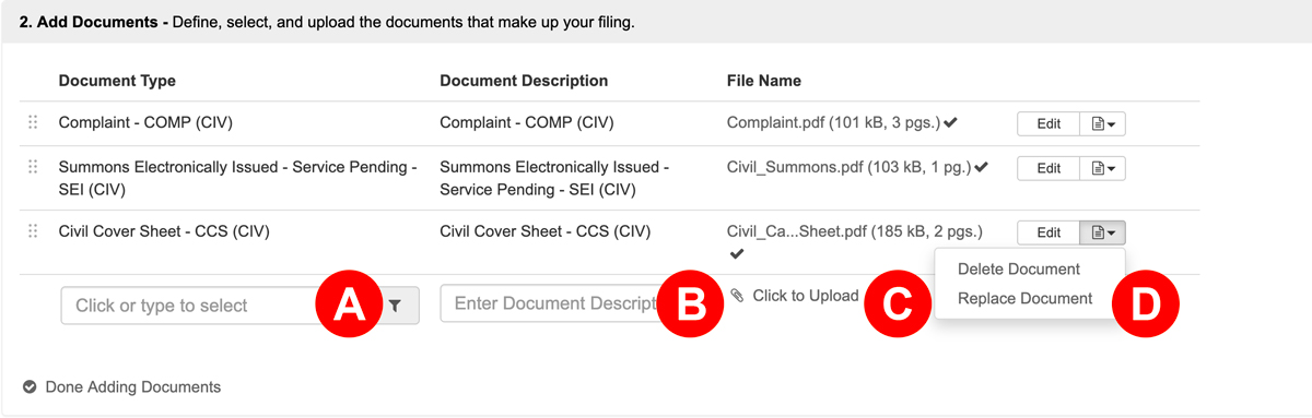 Add Documents